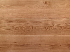 写真：ホワイトオーク 無垢フローリング　自然 OIL wax 塗装・一枚物・節なし