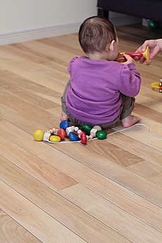 ホワイト オーク 無垢フローリング　施工写真