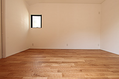 ホワイト オーク 無垢フローリング　施工写真