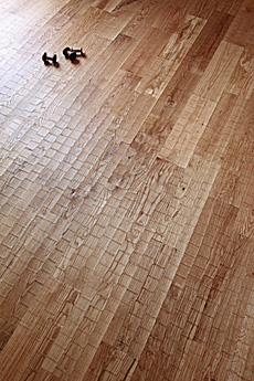 ホワイト オーク 無垢フローリング　施工写真