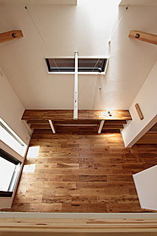 ホワイト オーク 無垢フローリング　施工写真