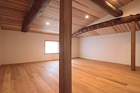 ホワイト オーク 無垢フローリング　施工写真