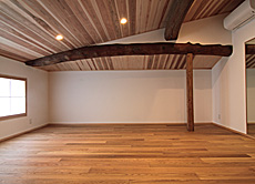 ホワイト オーク 無垢フローリング　施工写真