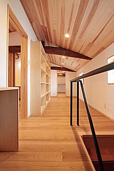 ホワイト オーク 無垢フローリング　施工写真