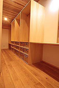 ホワイト オーク 無垢フローリング　施工写真