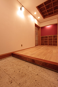 山桜（本桜）　無垢フローリング　施工写真