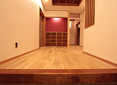 山桜（本桜）　無垢フローリング　施工写真