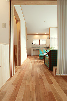 山桜（本桜）　無垢フローリング　施工写真