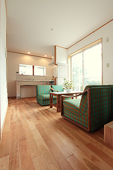 山桜（本桜）　無垢フローリング　施工写真