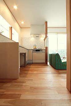 山桜（本桜）　無垢フローリング　施工写真