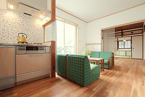 山桜（本桜）　無垢フローリング　施工写真