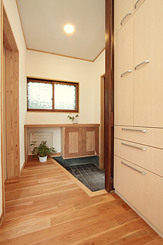 山桜（本桜）　無垢フローリング　施工写真