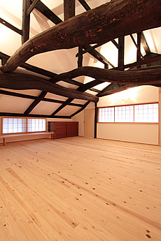 杉（すぎ）無垢フローリング　施工写真