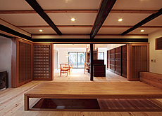 杉（すぎ）無垢フローリング　施工写真