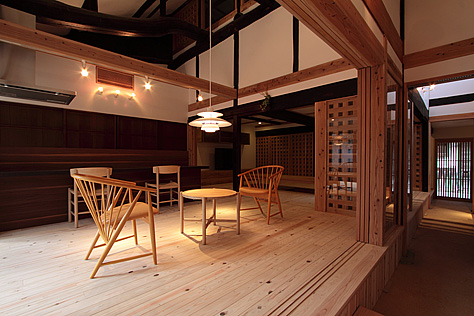 杉（すぎ）無垢フローリング　施工写真