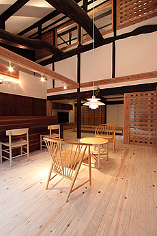 杉（すぎ）無垢フローリング　施工写真