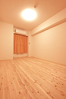 杉（すぎ）無垢フローリング　施工写真