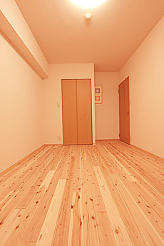 杉（すぎ）無垢フローリング　施工写真