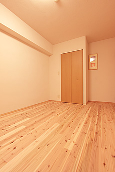 杉（すぎ）無垢フローリング　施工写真