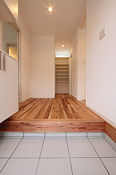 杉（すぎ）無垢フローリング　施工写真