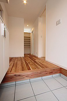 杉（すぎ）無垢フローリング　施工写真