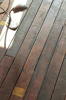 ヴィンテージ メープル　無垢フローリング　施工イメージ