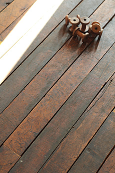 ヴィンテージ メープル　無垢フローリング　施工イメージ