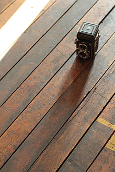 ヴィンテージ メープル　無垢フローリング　施工イメージ