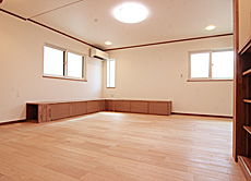 鬼くるみ（ウォールナット） 無垢フローリング　施工写真