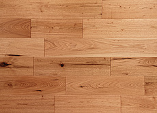 写真：鬼くるみ（ウォールナット）　フローリング　自然 OIL wax 塗装・節あり・ツナギ面V溝入りUNI