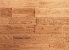 写真：鬼くるみ（ウォールナット）　フローリング　自然 OIL wax 塗装・節なし・ツナギ面V溝入りUNI