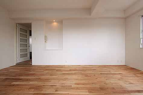 鬼くるみ（ウォールナット） 無垢フローリング　施工写真