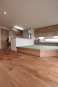 鬼くるみ（ウォールナット） 無垢フローリング　施工写真