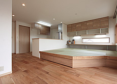 鬼くるみ（ウォールナット） 無垢フローリング　施工写真