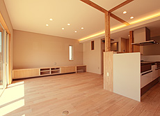 鬼くるみ（ウォールナット） 無垢フローリング　施工写真