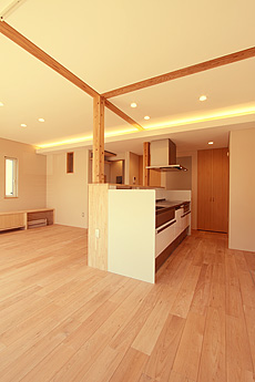 鬼くるみ（ウォールナット） 無垢フローリング　施工写真