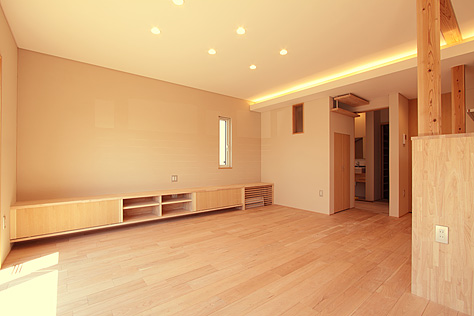 鬼くるみ（ウォールナット） 無垢フローリング　施工写真