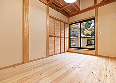 南部赤松（ナンブアカマツ） 無垢フローリング 施工写真