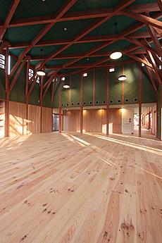 南部赤松（ナンブアカマツ）無垢フローリング　施工写真