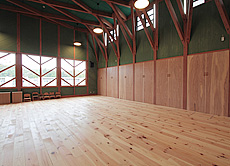 南部赤松（ナンブアカマツ）無垢フローリング　施工写真