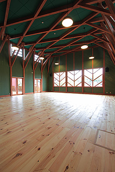 南部赤松（ナンブアカマツ）無垢フローリング　施工写真