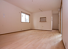 樺（カバ/バーチ）無垢フローリング　施工写真