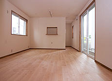 樺（カバ/バーチ）無垢フローリング　施工写真