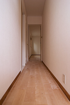 樺（カバ/バーチ）無垢フローリング　施工写真