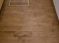 樺（カバ/バーチ）無垢フローリング　施工写真