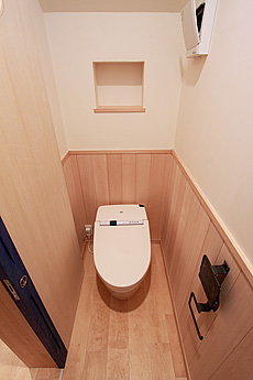 樺（カバ/バーチ）無垢フローリング　施工写真