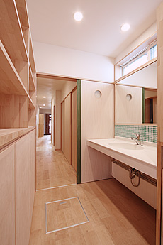 樺（カバ/バーチ）無垢フローリング　施工写真