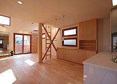 バーチ（樺・カバ）無垢フローリング 施工写真