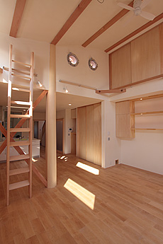 樺（カバ/バーチ）無垢フローリング　施工写真