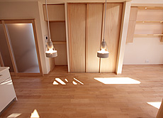 樺（カバ/バーチ）無垢フローリング　施工写真